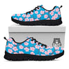 Cherry Blossom Pink Print Pattern Black Sneaker-grizzshop