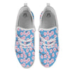 Cherry Blossom Pink Print Pattern White Athletic Shoes-grizzshop