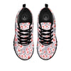 Cherry Blossom Pink Sakura Print Pattern Black Sneaker-grizzshop