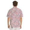 Cherry Blossom Pink Sakura Print Pattern Men's Short Sleeve Shirts-grizzshop