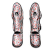 Cherry Blossom Pink Sakura Print Pattern Muay Thai Shin Guards-grizzshop