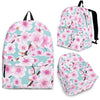 Cherry Blossom Sakura Blue Backpack-grizzshop