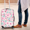 Cherry Blossom Sakura Blue Elastic Luggage Cover Protector-grizzshop