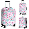 Cherry Blossom Sakura Blue Elastic Luggage Cover Protector-grizzshop