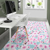 Cherry Blossom Sakura Blue Floor Mat-grizzshop