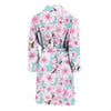 Cherry Blossom Sakura Blue Men Long Robe-grizzshop