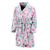 Cherry Blossom Sakura Blue Men Long Robe-grizzshop