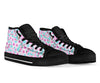 Cherry Blossom Sakura Blue Men Women's High Top Shoes-grizzshop