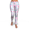 Cherry Blossom Sakura Blue Pattern Print Pattern Women Leggings-grizzshop