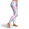 Cherry Blossom Sakura Blue Pattern Print Pattern Women Leggings-grizzshop