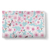 Cherry Blossom Sakura Blue Pattern Print Throw Blanket-grizzshop