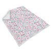 Cherry Blossom Sakura Blue Pattern Print Throw Blanket-grizzshop