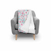 Cherry Blossom Sakura Blue Pattern Print Throw Blanket-grizzshop