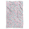 Cherry Blossom Sakura Blue Pattern Print Throw Blanket-grizzshop