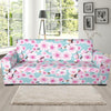 Cherry Blossom Sakura Blue Sofa Covers-grizzshop