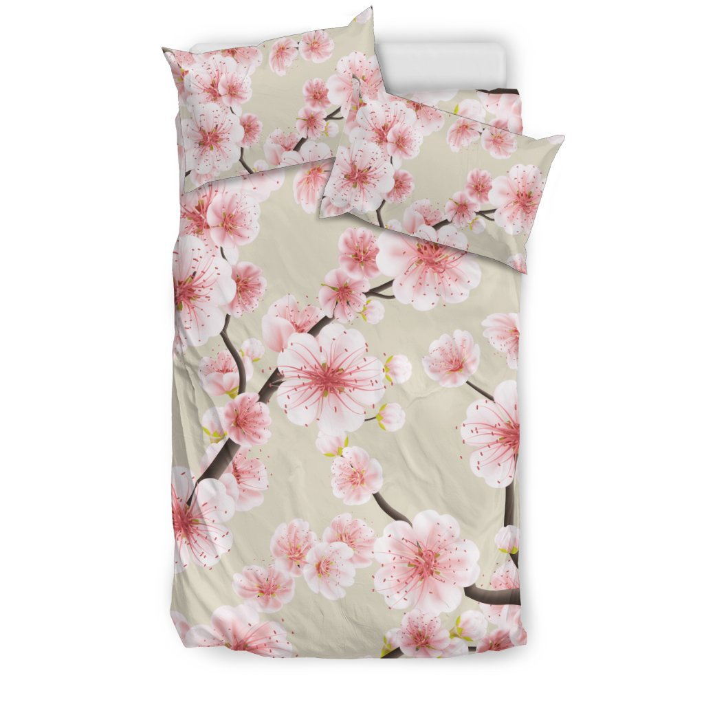 Cherry Blossom Sakura Duvet Cover Bedding Set-grizzshop