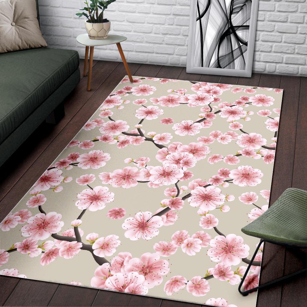 Cherry Blossom Sakura Floor Mat-grizzshop