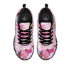 Cherry Blossom Sakura Flower Print Black Sneaker-grizzshop