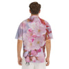 Cherry Blossom Sakura Flower Print Men's Short Sleeve Shirts-grizzshop