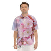 Cherry Blossom Sakura Flower Print Men's Short Sleeve Shirts-grizzshop