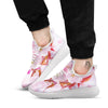 Cherry Blossom Sakura Flower Print White Athletic Shoes-grizzshop