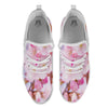 Cherry Blossom Sakura Flower Print White Athletic Shoes-grizzshop