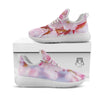 Cherry Blossom Sakura Flower Print White Athletic Shoes-grizzshop