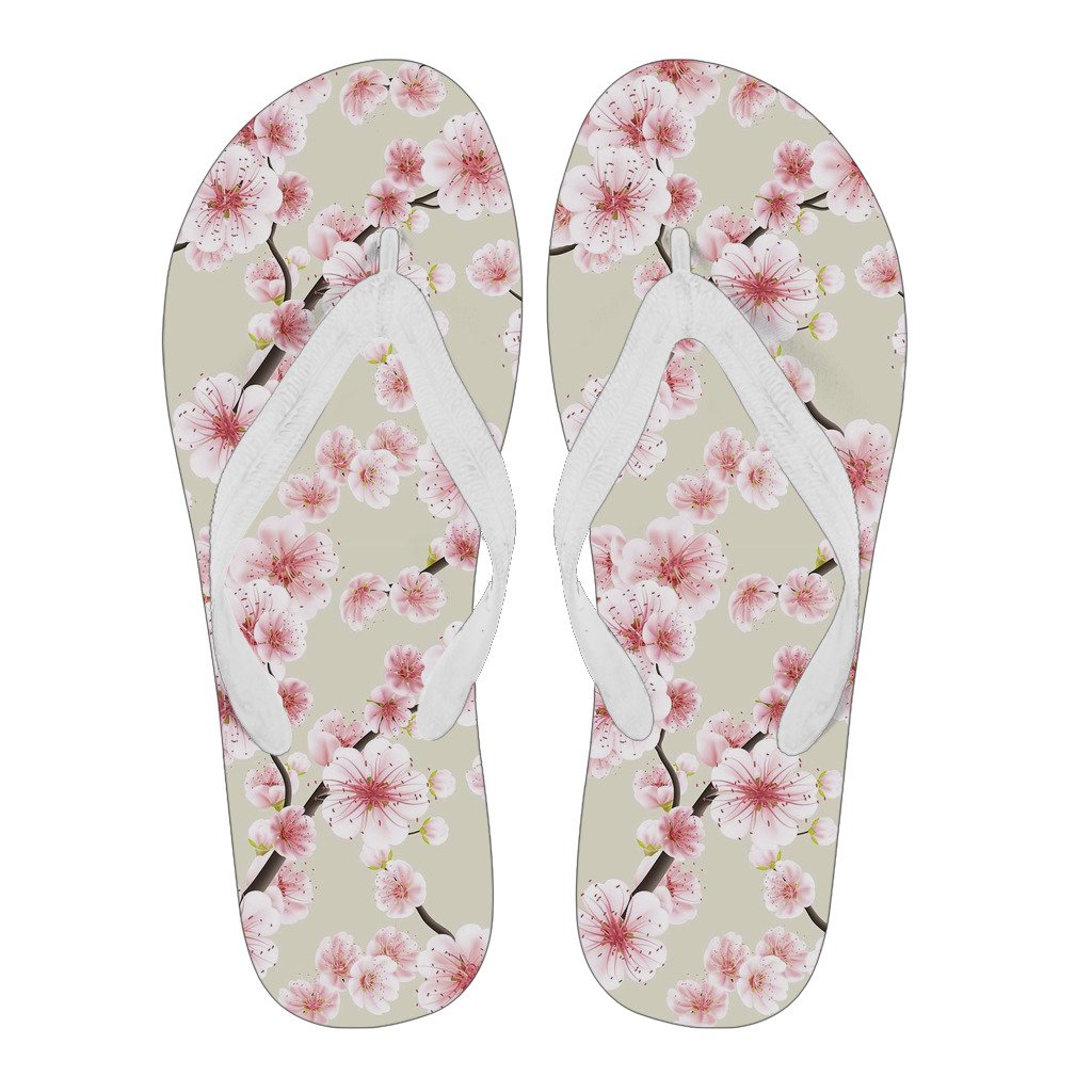 Cherry Blossom Sakura Men & Women Flip Flops-grizzshop
