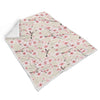 Cherry Blossom Sakura Pattern Print Throw Blanket-grizzshop