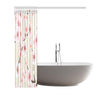 Cherry Blossom Sakura Print Bathroom Shower Curtain-grizzshop