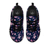 Cherry Blossom Sakura Print Pattern Black Sneaker-grizzshop