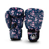 Cherry Blossom Sakura Print Pattern Boxing Gloves-grizzshop