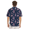 Cherry Blossom Sakura Print Pattern Men's Short Sleeve Shirts-grizzshop