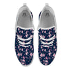 Cherry Blossom Sakura Print Pattern White Athletic Shoes-grizzshop