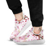 Cherry Blossom Sakura Print White Athletic Shoes-grizzshop