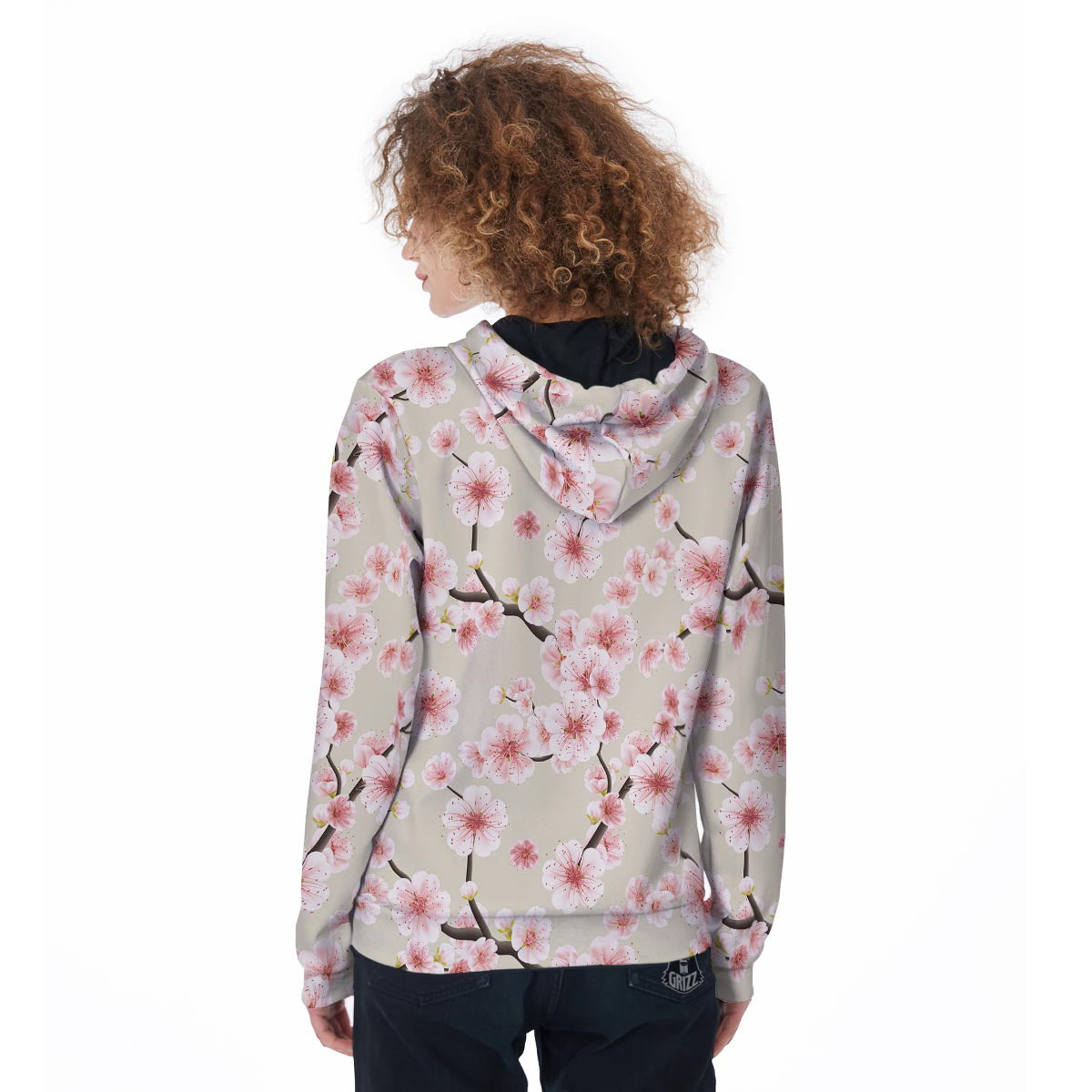 Cherry Blossom Sakura Women Zip Up Hoodie-grizzshop