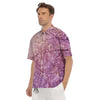 Cherry Blossom Sunrise Japanese Print Men's Short Sleeve Shirts-grizzshop