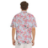 Cherry Blossom Tree Japanese Print Pattern Men's Short Sleeve Shirts-grizzshop