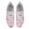 Cherry Blossom Tree Japanese Print Pattern White Athletic Shoes-grizzshop