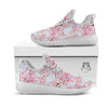 Cherry Blossom Tree Japanese Print Pattern White Athletic Shoes-grizzshop