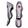 Cherry Blossom White Print Pattern Muay Thai Shin Guards-grizzshop