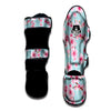 Cherry Blossom White Print Pattern Muay Thai Shin Guards-grizzshop