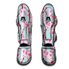 Cherry Blossom White Print Pattern Muay Thai Shin Guards-grizzshop