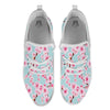 Cherry Blossom White Print Pattern White Athletic Shoes-grizzshop