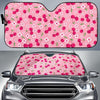 Cherry Floral Pattern Print Car Sun Shade-grizzshop