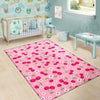 Cherry Floral Pattern Print Floor Mat-grizzshop