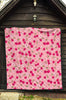 Cherry Floral Pattern Print Quilt-grizzshop