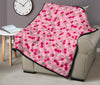 Cherry Floral Pattern Print Quilt-grizzshop