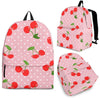 Cherry Heart Dot Pattern Print Backpack-grizzshop