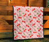 Cherry Heart Dot Pattern Print Quilt-grizzshop